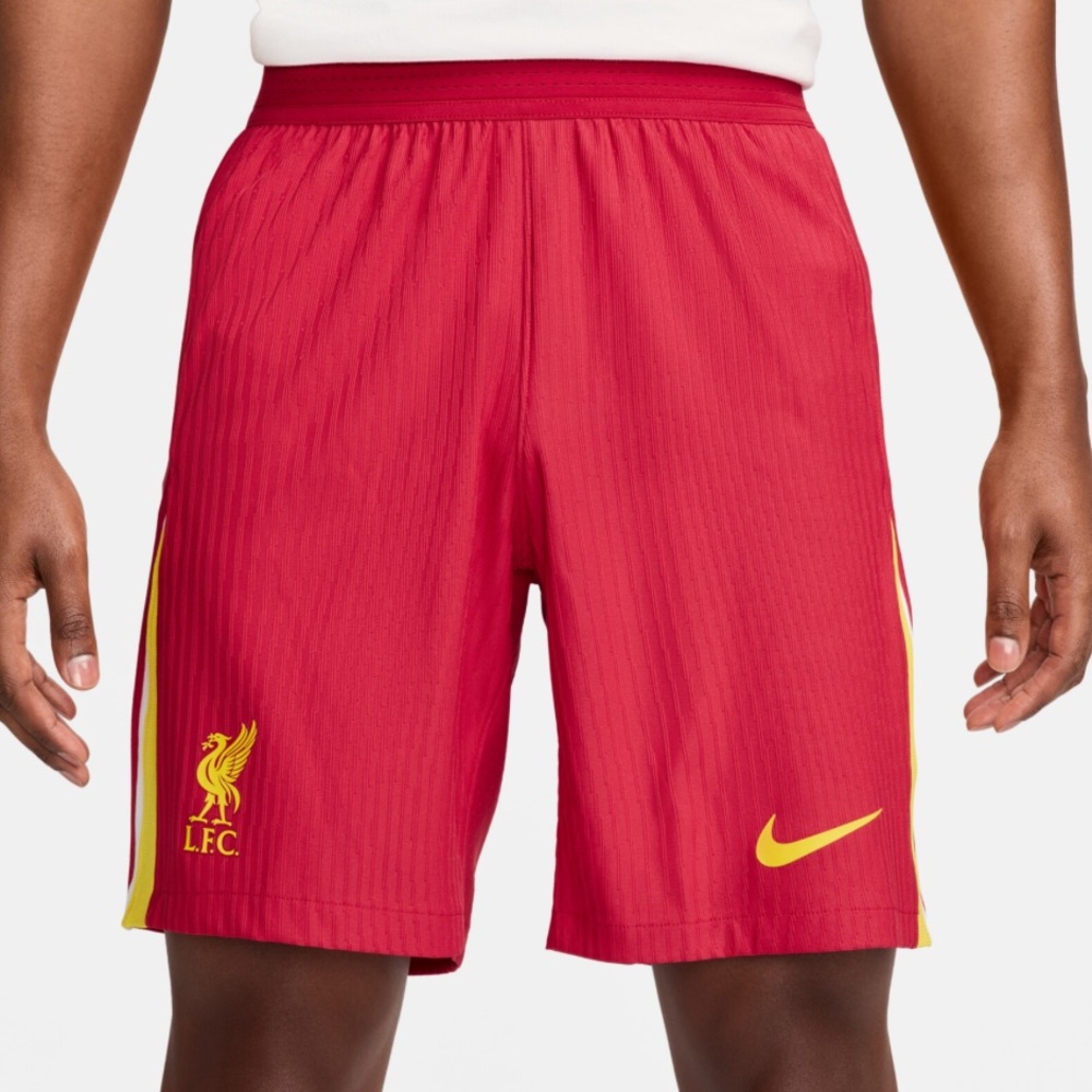 Nike Liverpool Authentic Home Match Red Yellow Dri-FIT ADV Shorts 2024 NWT